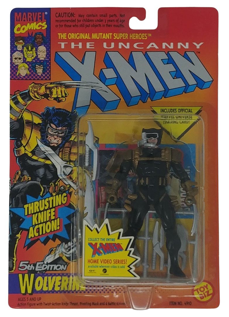 Wolverine - 5th Edition (Black) - Series 4 - X-Men (Toy Biz